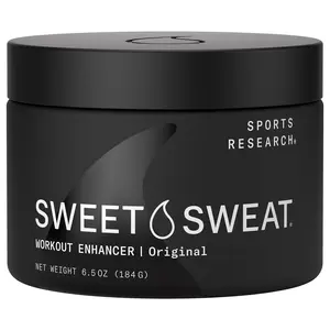 Sweet Sweat­ Workout Enhancer Gel by Sports Research -Thermogenic Exercise Topical Gel for Faster Sweating - 6.5 oz Jar