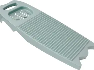 Non-Slip Laundry Washboard, Manual Hand Wash Scrubbing Board for Clothes, Household Laundry Pad, 15.7×8.07×1.06 inches, Light Blue