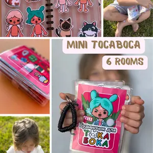 Baby&Toddler toys, Toys and games, Educational busy book Mini House for Girls, quiet book, Montessori book, Preschool, Preschool activities busy book