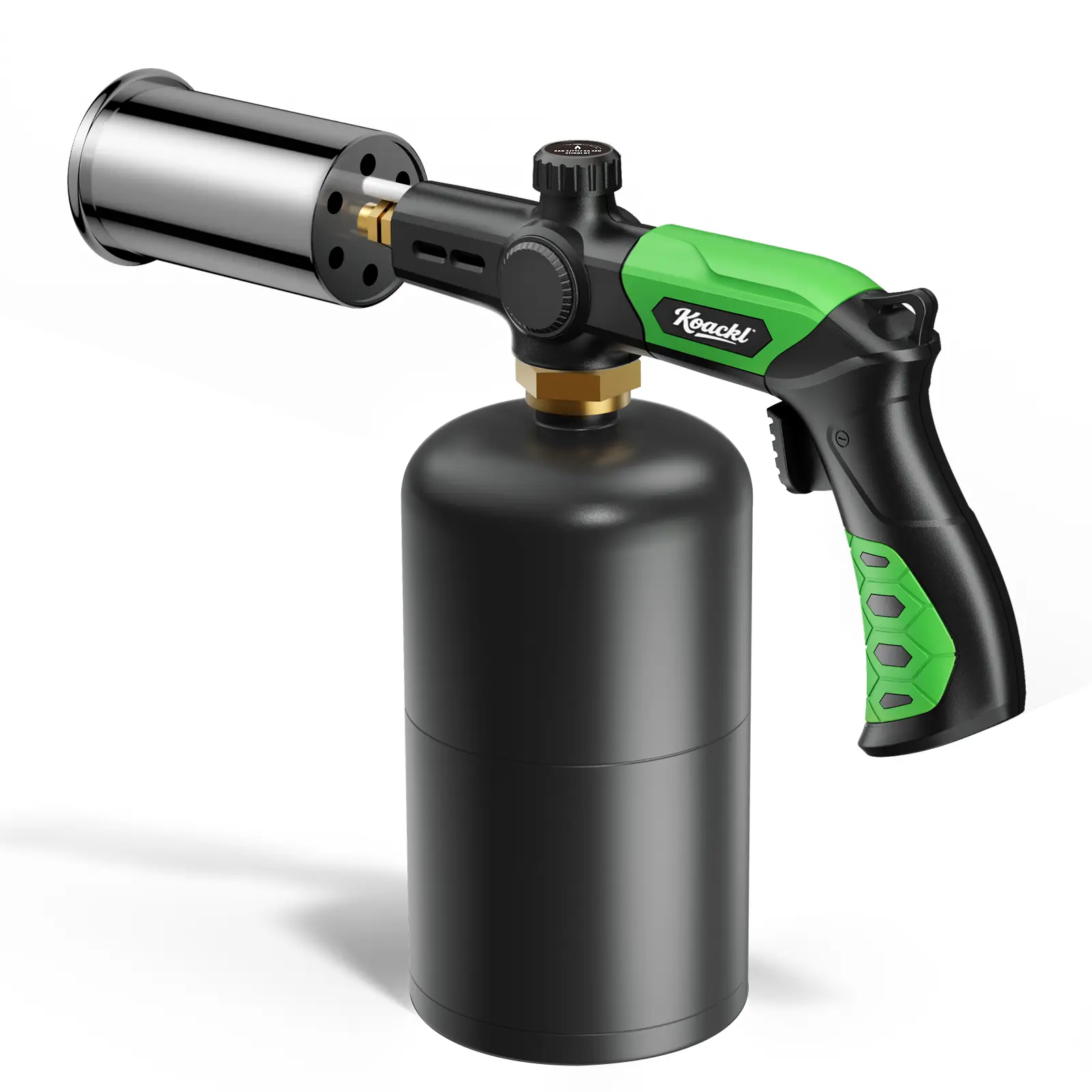 Propane Torch Head, Gifts for Men, Blow Torch, Campfire Charcoal Starter, Adjustable Kitchen Torch for Cooking Food, Ice & Snow Melt, Soldering, Weeding, Home Baking Supplies(Propane Tank Not Included)