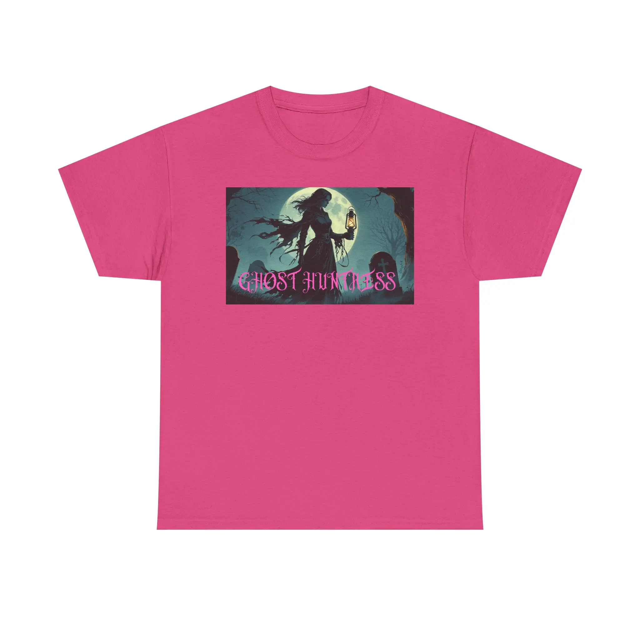 Ghost Huntress Tee Shirt - Unisex Heavy Cotton
