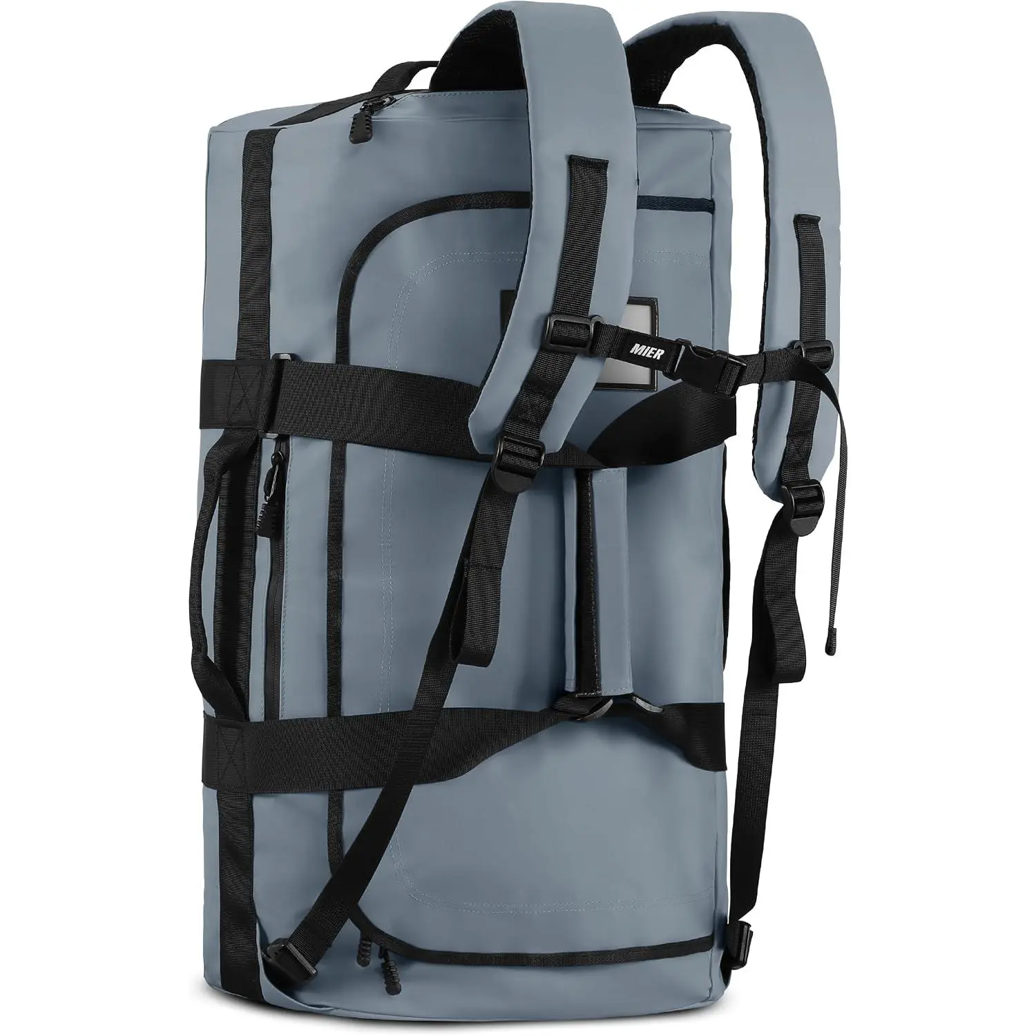 MIER 40L/60L/90L Water Resistant Backpack Duffel, Heavy Duty Duffle Bags | Heavy-Duty; Inner Zipper Pockets; Suit for Travel Gym Camping Sports Weekend Getaways; Convertible with Backpack Straps