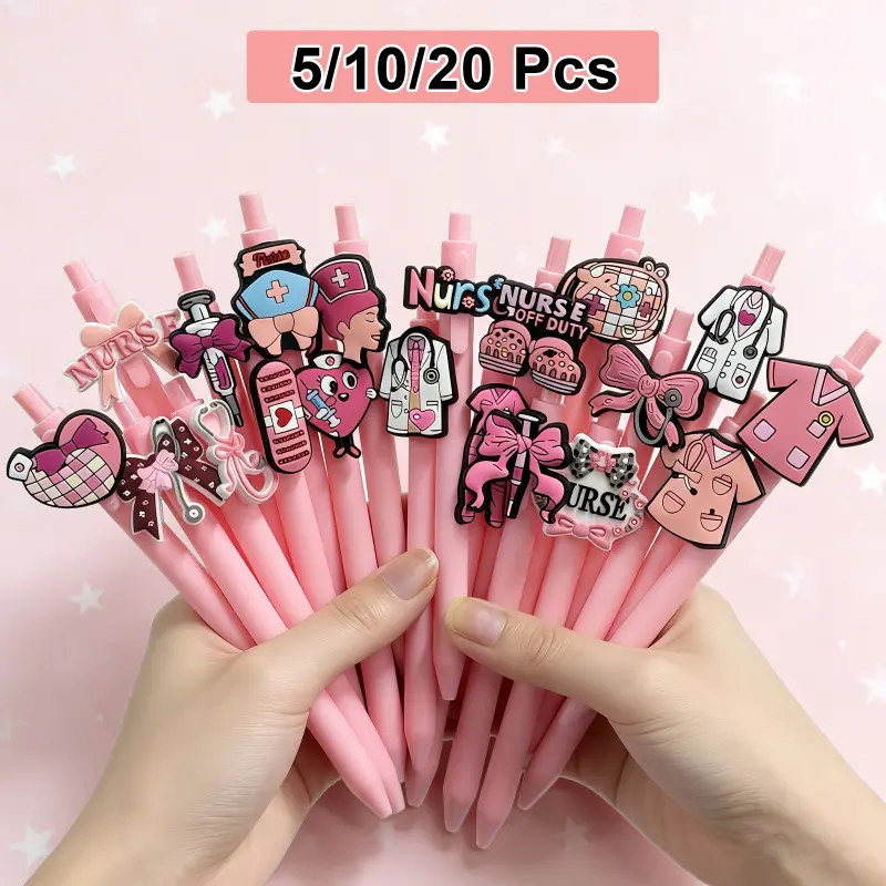 10/20Pcs Nurse and Doctor Ballpoint Pens, Medical Record Pens, Nursing supplies, Stationery Writing Tools, Ideal Gift for Nurses' Day, Festive Present for Colleagues, Ballpoint Pen Set