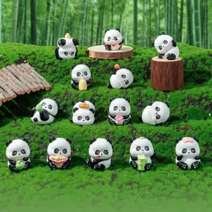 Panda Flower Blind Box Figure, Creative Cute Doll, Adorable Home Desktop Decoration, Perfect Gift for Kids and Collectors
