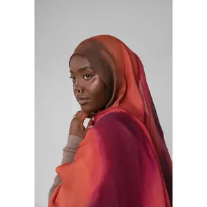 VELA Ombre Rouge Print Modal Hijab