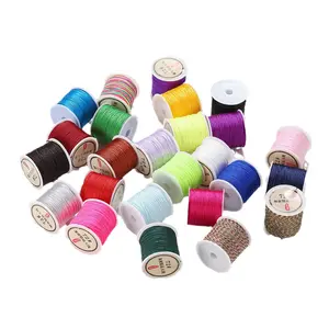 0.8mm thick polyester cord for handmade weaving, DIY pendant red string, Chinese knot accessory cord