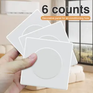 6 Counts Wall Split Flange Covers, Split-Type ABS Panel for Wall Protection, Durable & Lightweight