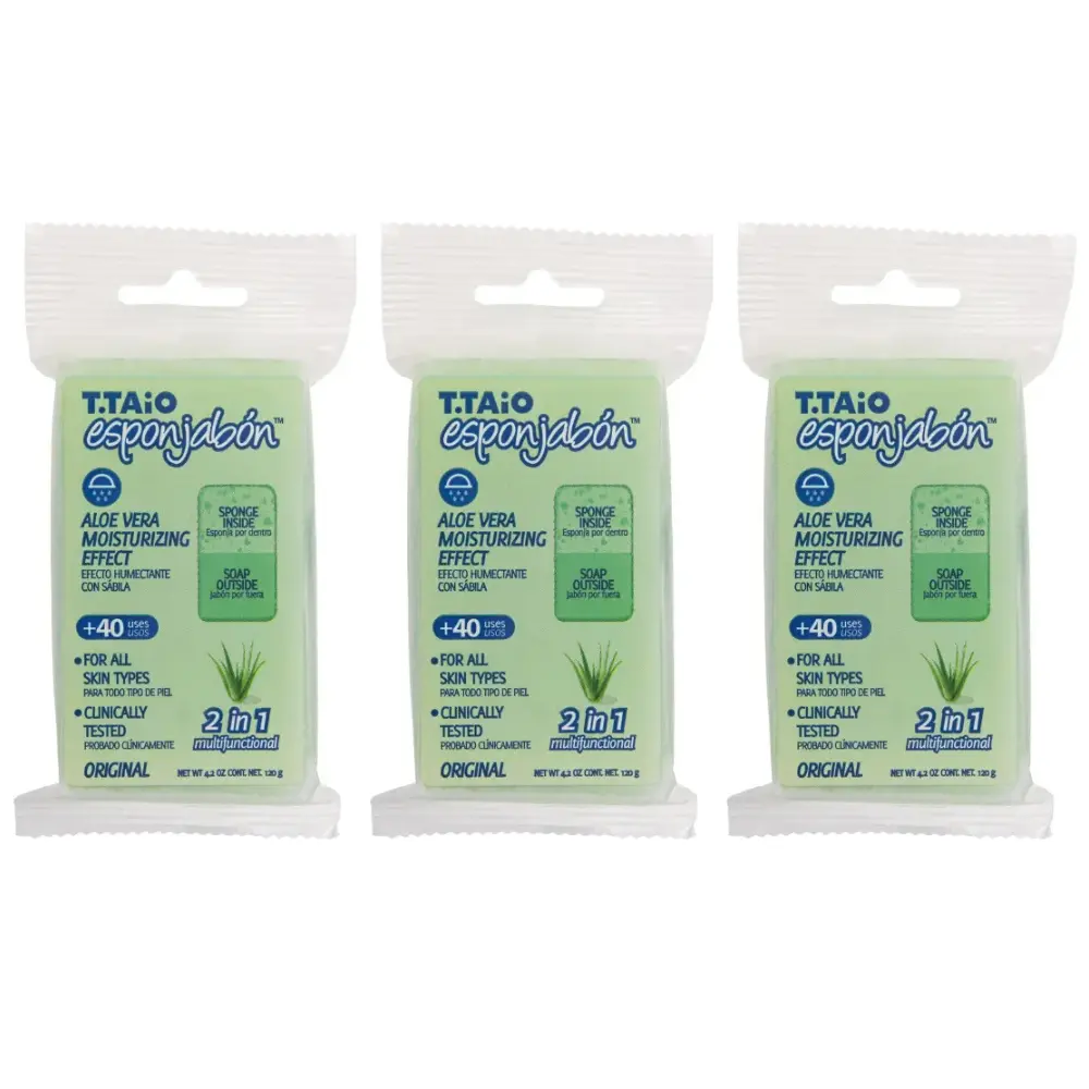 Esponjabon Aloe Vera Soap Sponge 2-in-1 Exfoliating Scrubber & Hydrating  Body Care with Deep Cleansing & Oil Control for Glowing Skin(Pack of 3) -  TikTok Shop
