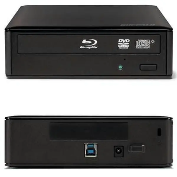 Buffalo Technology BRXL-16U3 Mediastation External Blu-Ray Drive - USB 3.0, 16x Write, 5 Gb/s Speed, CD/DVD Compatible, Archive Creation, Backward Compatible, Easy Solution, Standard Compliance