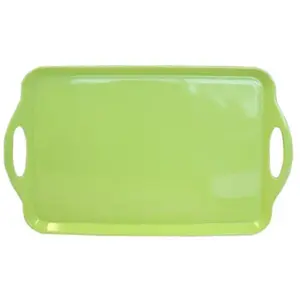 Reston Lloyd Multi-Purpose 18" Rectangle Melamine Plastic Handled Tray