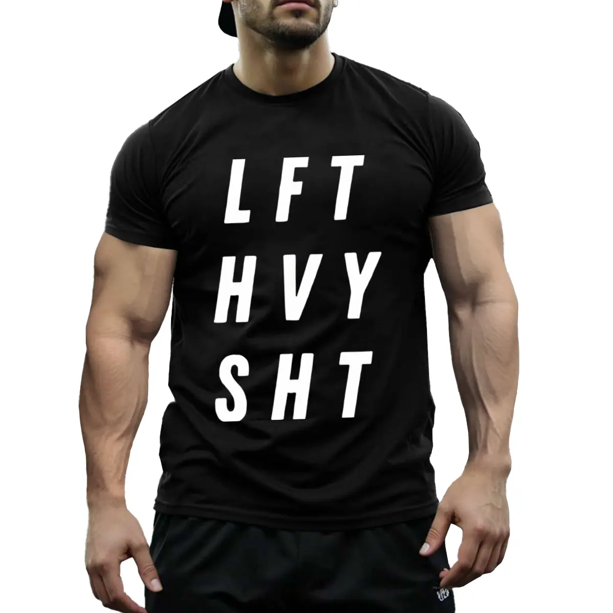 100% Cotton Oversized Gym Workout T-Shirt for Heavy Lifting, Durable Pump Cover Tee with Relaxed Fit, Streetwear Training Gear for Men's Daily Gym Aesthetic and Casual Wear