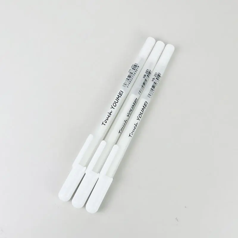 3pcs High-gloss Pens White Graffiti Hook Line Pen Anime Painting Color Oily Pen White Pen Sketch Bright Pen Waterproof Color Journal Black Cardboard Pen Journal Pen Simple Smooth Writing Pens Aesthetic Pens