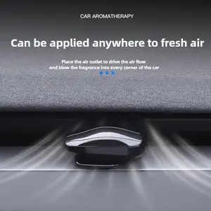 360 °   Rotating for Tesla Model S/3 Air Freshener with Aromatherapy - Alcohol-Free Car Perfume, Long-Lasting Fragrance & Improves Driving Experience, Wood-Based Scent for 2025 Models