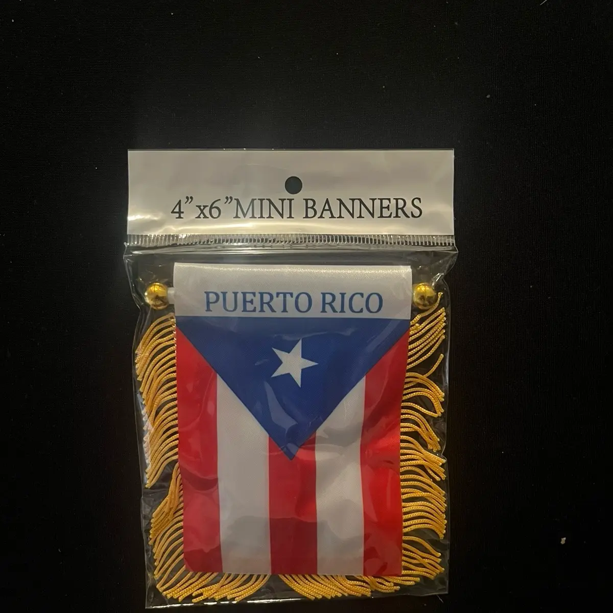 Mini banner flag Puerto rico car sticker Mini banner flag Puerto rico car sticker