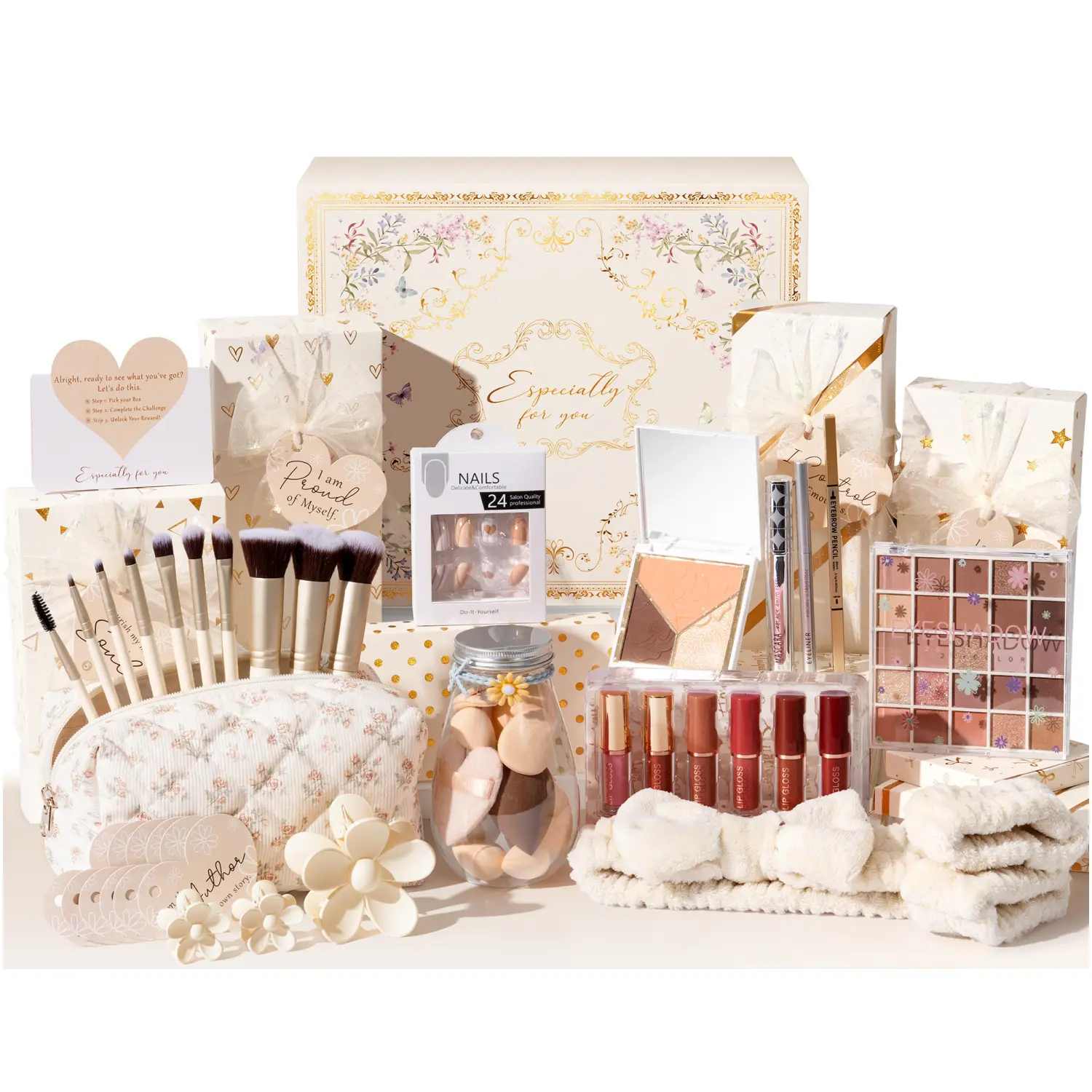 C1.10Boxes of Makeup gift sets-Beige