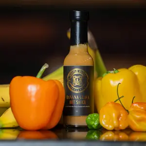 Banana Guava Hot Sauce for Latino, Carribean, and African Food - Exotic Flavor and Heat