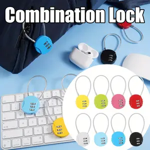 [Waterproof Alloy Locks] 8pcs Waterproof 3 Digit Alloy Mini Combination Locks - Padlocks for School Gym, Backpack & Suitcase, Outdoor, Locker