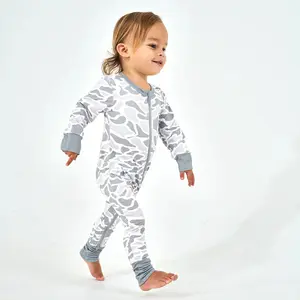 Burlebo Baby Zip Up - White Camo