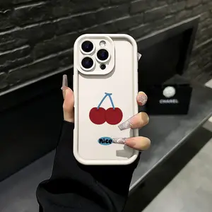 Cute Cherry iPhone Case, Premium Protective Case with Precise Cutouts for iPhone 17 Pro Max, 16 Pro Max, 15 Pro, 14, 13, 12, 11, Slim Shockproof Lightweight Durable Cover in High End Colors