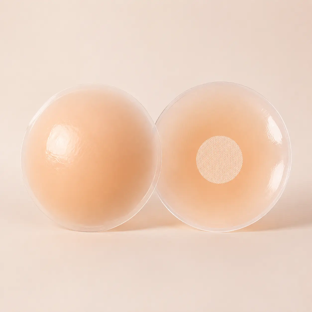 EssElegance Reusable Silicone Pasties for Women | Invisible Seamless Nipple Covers | Sticky Adhesive Bra Petals with Non-Adhesive Center | Essential for Strapless Backless Tops Swimwear Nude