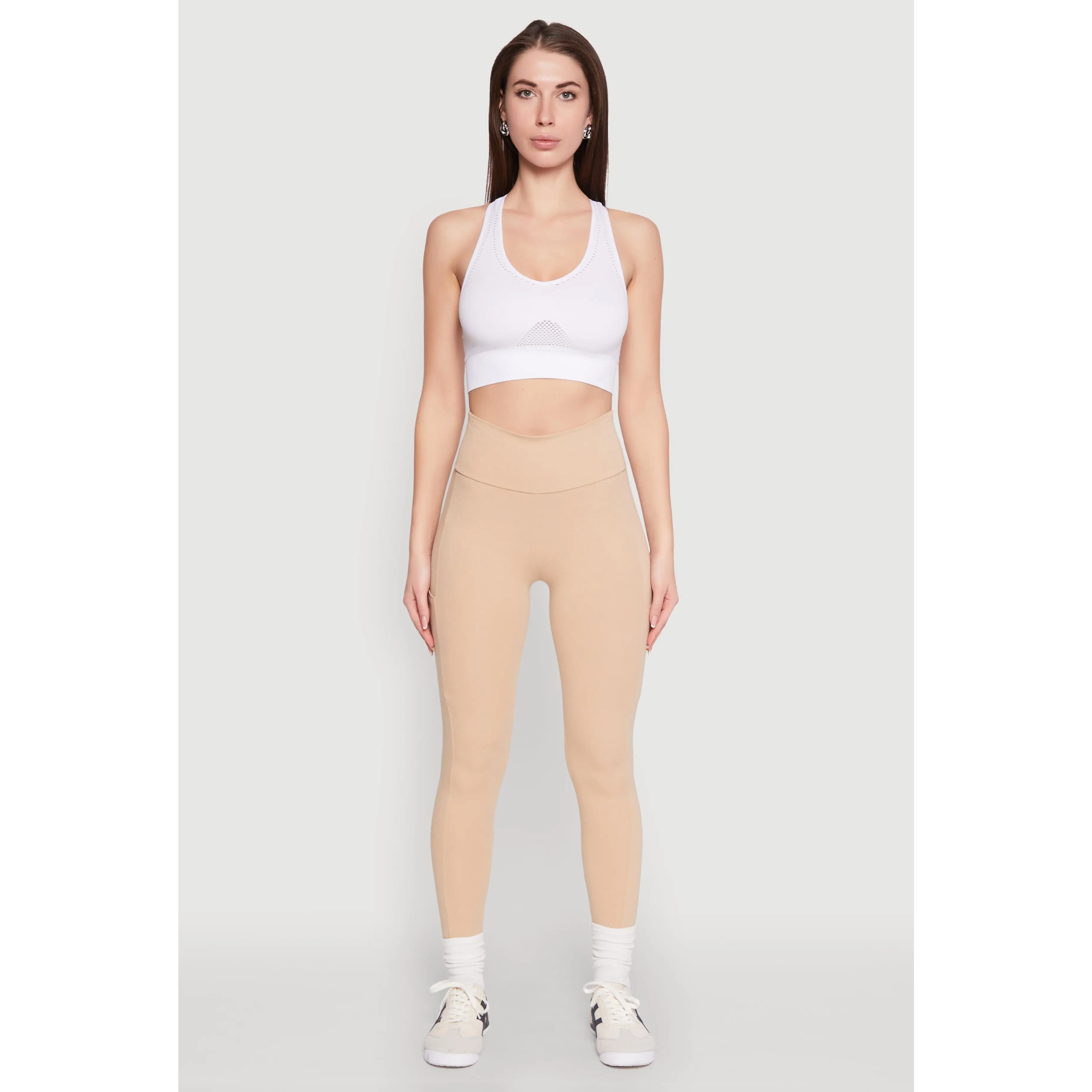 High Waist Cropped Pocket Leggings
