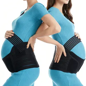 Women's Maternity Support Belt, Breathable Abdominal Compression Strap, Full Elastic Waistband, Adjustable Safety Buckle