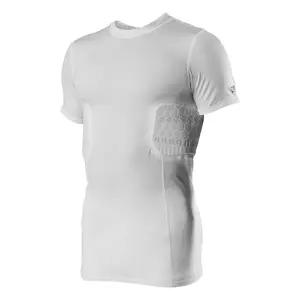MCDAVID HEX Viz 2-Pad Short Sleeve Shirt  with Low-Profile Padding & Moisture Management for Intense Activity Lightweight Spandex & Redesigned HEX Padding
