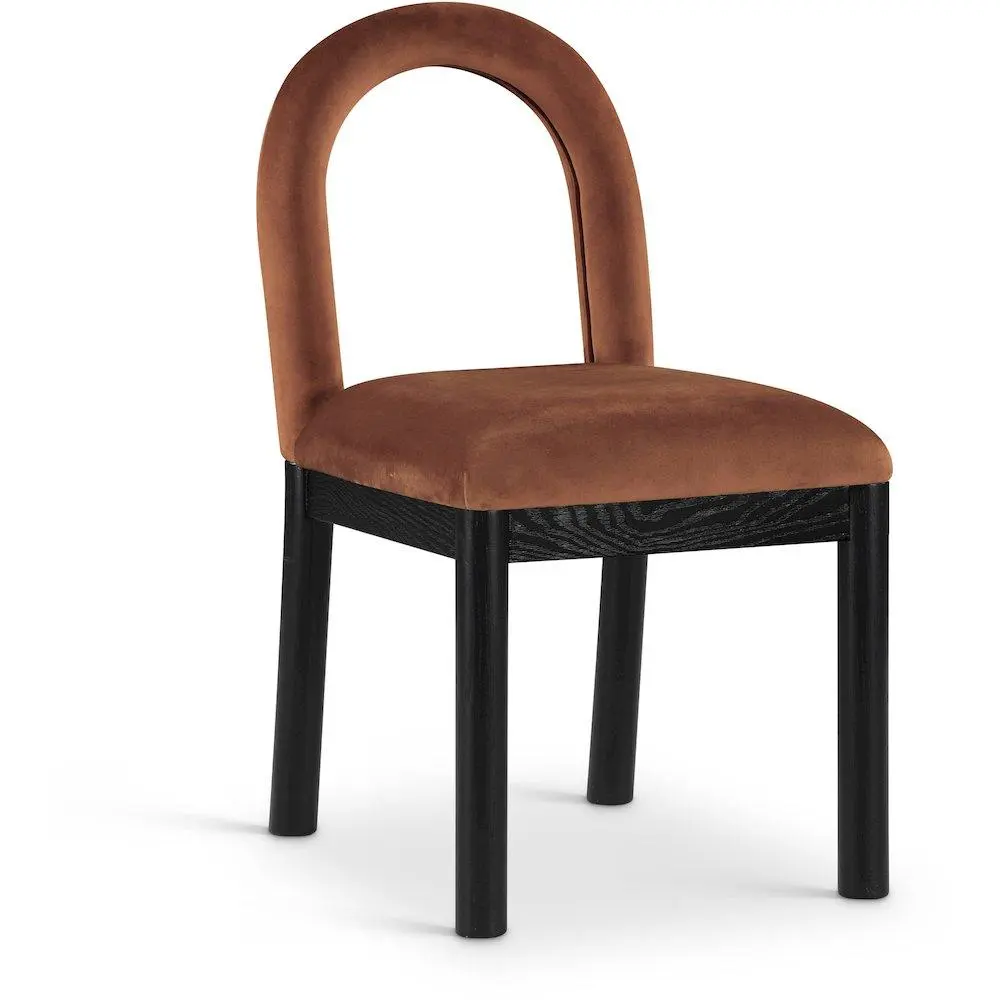 Conrad Cognac Velvet Dining Chair