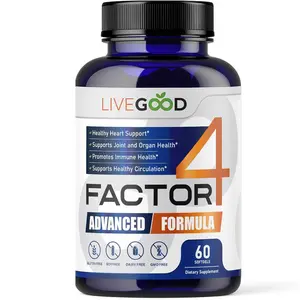 Factor 4, Omega 3 Fish Oil with EPA & DHA, CoQ10, and Turmeric, Advanced Q10 Coenzyme & CoQ10 Supplements, DHA Supplements for Heart, Joint & Immune Support, Made in USA, 60 Count,