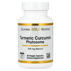 California Gold Nutrition Turmeric Curcumin Phytosome Meriva®, 500 mg, 60 Veggie Capsules