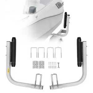 VEVOR Marine Trailer Guide Set, 20.5' Flexibly Adjustable Poles, Pair of Steel Anti-Rust Guides, Durable Roller Support for Ski, Fishing, or Sailboat Trailers 2024