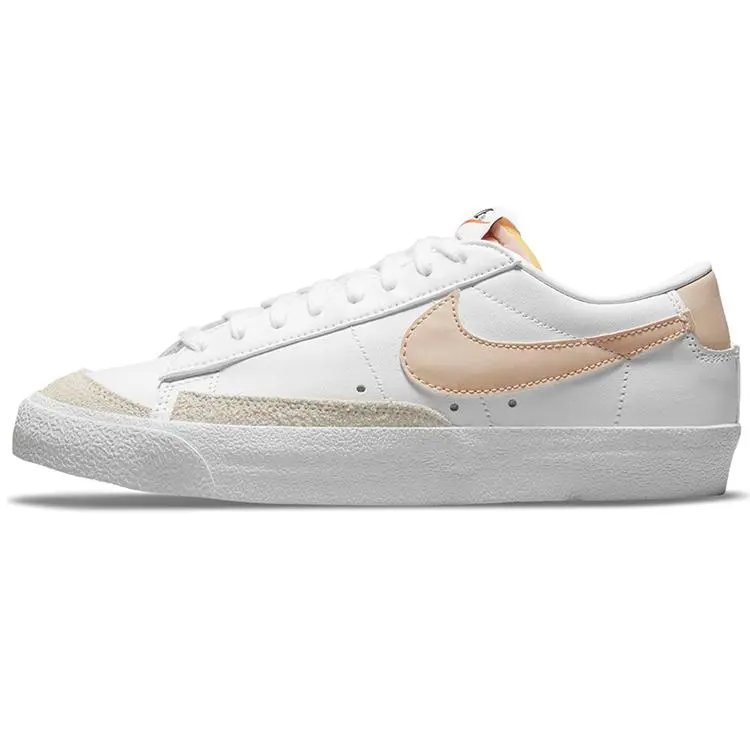 Nike Blazer Low 77 White Pale Coral Retro Cushioned Durable Skate Shoes Women's DC4769-106