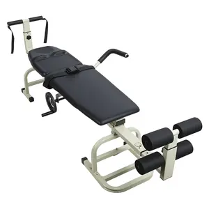 Full Body Traction Table with Steel Frame, Adjustable Handle, Adjustable Cervical-Lumbar Massage, Spine Decompression Stretching, Portable Back Neck Support, Spinal Relief, High Load Capacity Fitness Strength Training Equipment,summervibes