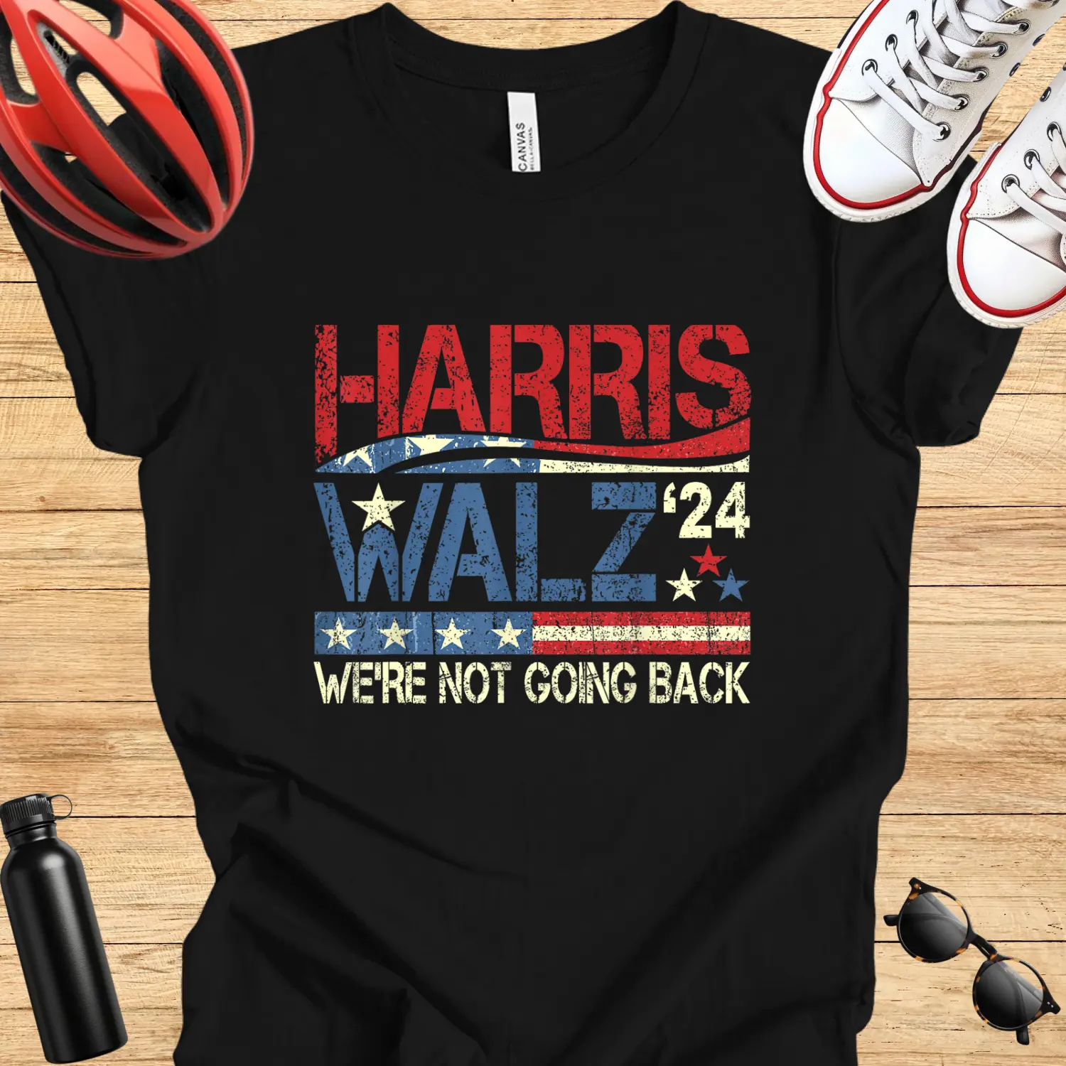 Harris Walz 2024 We are not going back Unisex Jersey Short Sleeve Tee