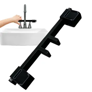 Double Sink Faucet Handle Lock, Anti Slip Universal with Central Pipe Fixation, Pet Proof Sink Faucet Guard, Prevents Accidental Water Flow