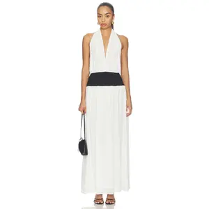 ALL THE WAYS Lauren Halter Maxi Dress in Ivory