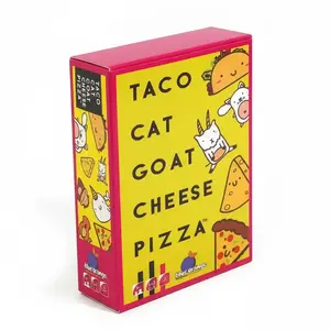 Fun Party Conversation Card Game Set, 73 Cards Taco Cat Goat Cheese Pizza Theme, Ideal for Teens, Family Gatherings, Parties & Dinner Games