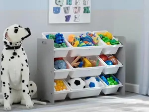9 Bin Plastic Toy Organizer
