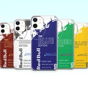 5 Styles R3d Bull Tough Phone Case, Energy Drink Racing Case Cover for iPhone 17 & more