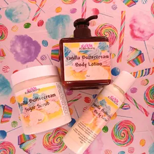 Vanilla scented body products,  vanilla cream, vanilla frosting Body Care Lotions Skin Care