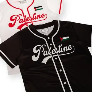 Bold Palestine Away Baseball Jersey – Celebrate Heritage with Style in This Striking Design, Blending National Pride with Modern Streetwear Energy!