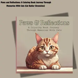 Paws & Reflections: A Coloring Book Journey Through Memories With Cats Cat Butler Chronicles by 1