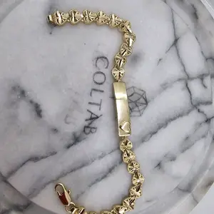 (76) large bracelet d for woman  9 inches, perfect for women with thick hands. NAME ENGRAVING AVAILABLE