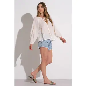 Prescila Peasant Top