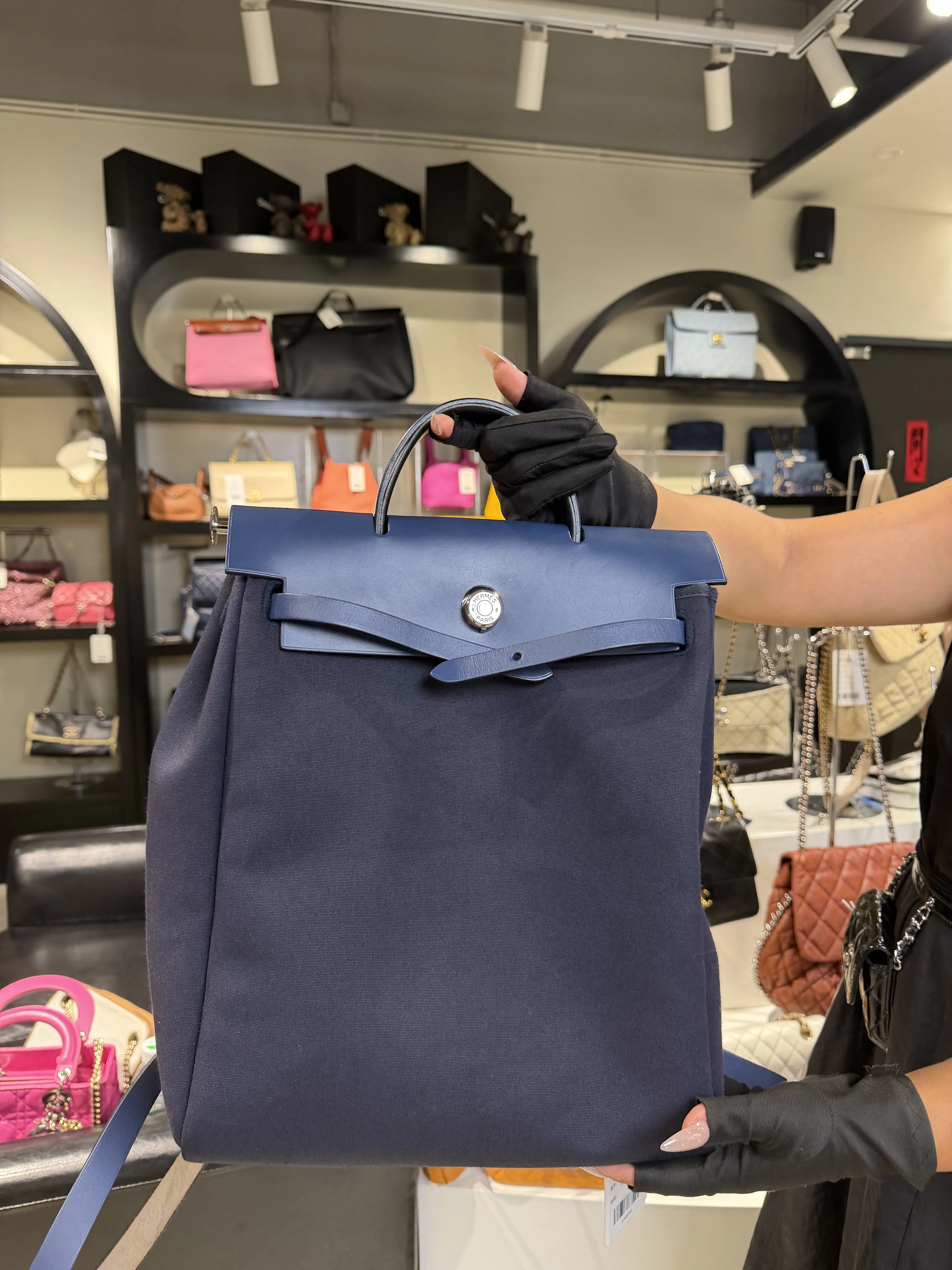 Pre-owned HERMÈS Hermes backpack with locker
