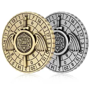DND Dice Spinner, 1 Set Spinner Dice, 7-in-1 Metal DND Dice Set, Unique Rotating Dice Spinner, D&D Dice for Dungeons and Dragons, Role Playing Board Game Accessories