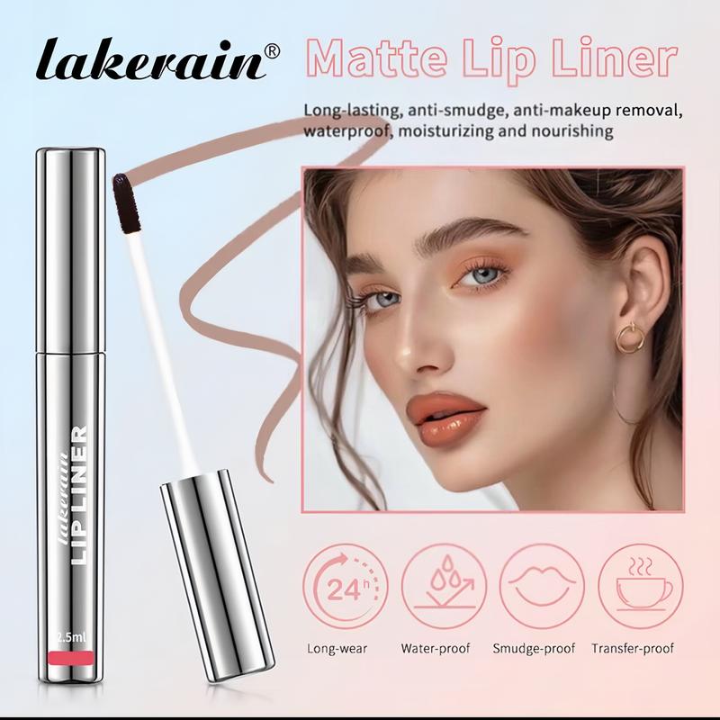 4Pcs Peel off Lip Liner Stain, Lip Gloss Lip Tint Set, Peel Off Nude Lipliner Makeup Velvet Matte Tattoo Peel Off Lip Liner Set Long-Lasting Waterproof Transfer-proof Brightening