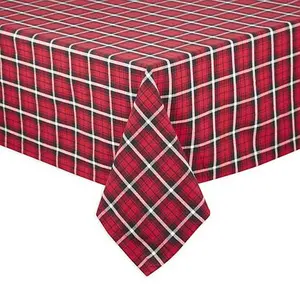 Design Imports Glad Tidings Plaid Tablecloth 60" x 84"