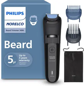 Philips Waterproof Beard Trimmer 3000 Series with Self-Sharpening Blades - BT3620/40