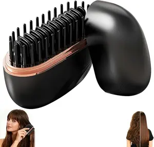 Mini Cordless Hair Straightener Brush – 3-speed temperature control, rechargeable, and fits in your palm. No cords, no waiting – just sleek, smooth hair at home or on the go. The ultimate travel buddy for frizz-free confidence.